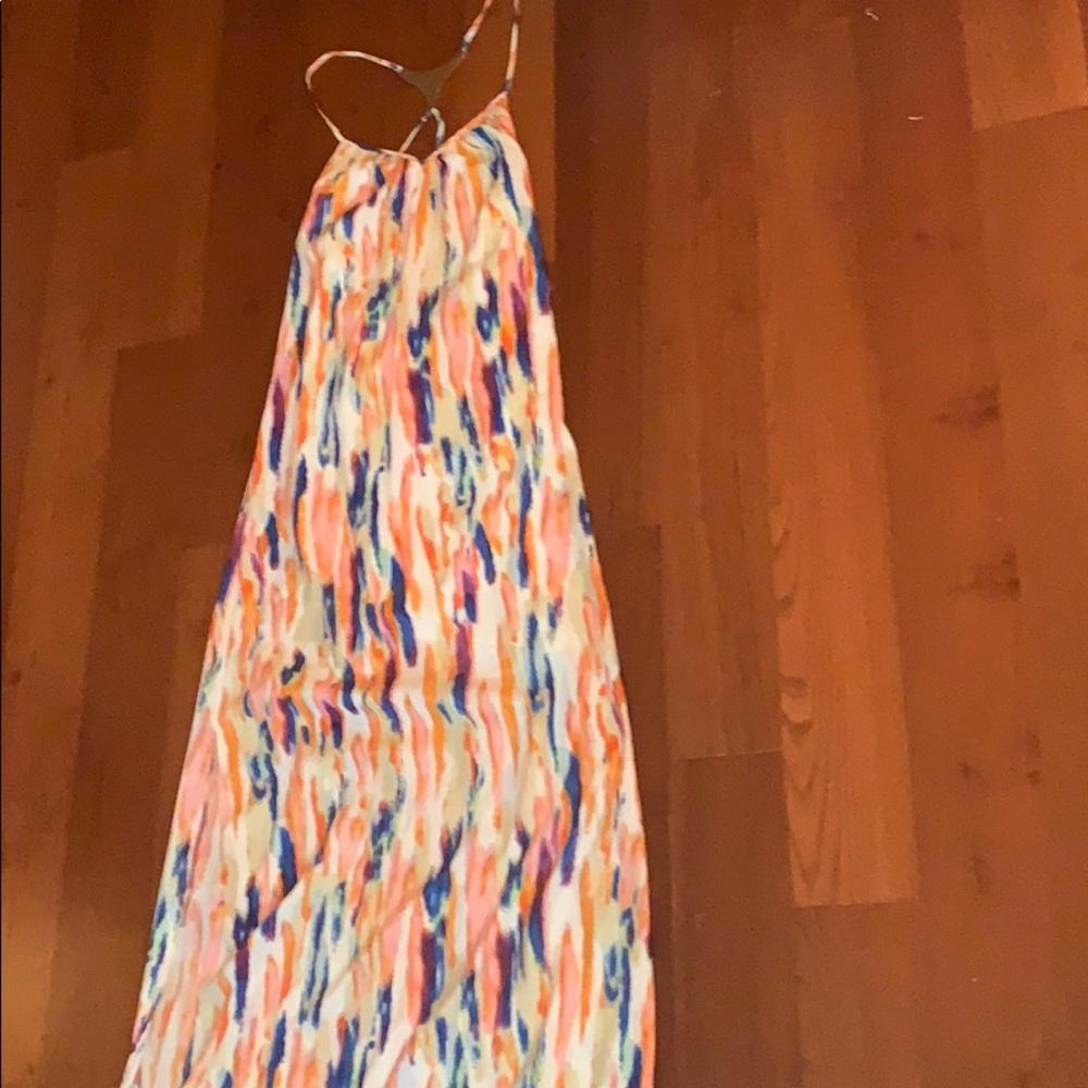 Multi-colored maxi dress